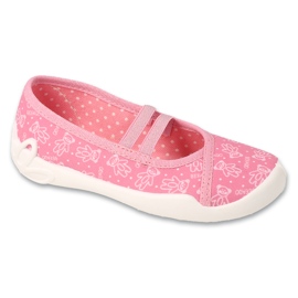 Pantuflas infantiles befado, fondo elástico con gomas, 116X333, rosa rosado