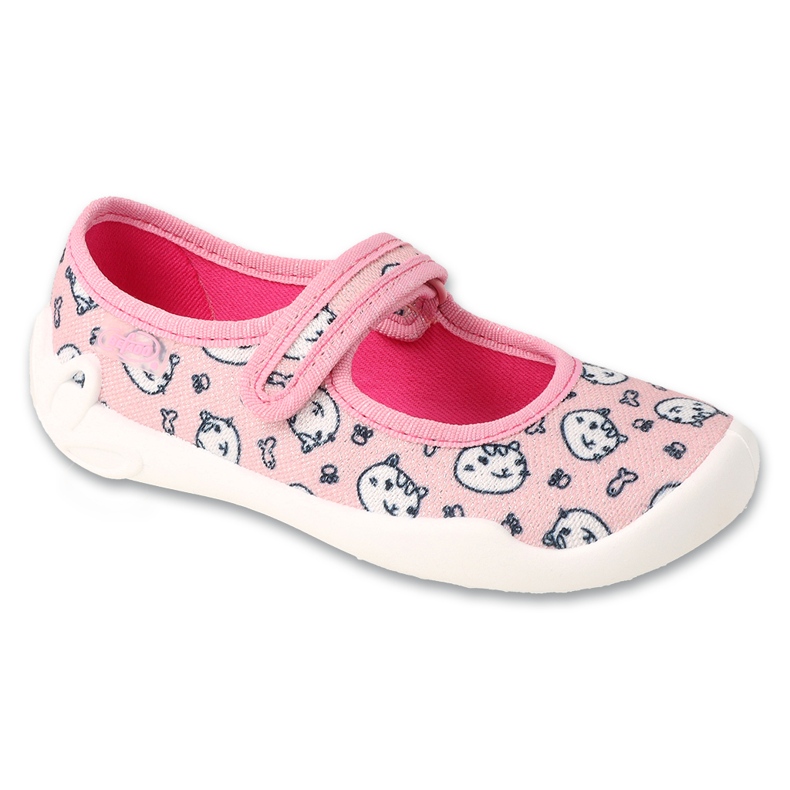 Pantuflas infantiles befado, suela transpirable, 114X546, rosa rosado