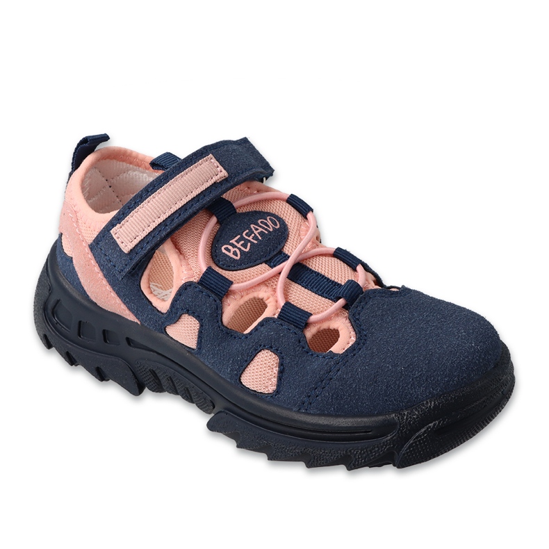 Trekking deportivo infantil befado 415Y008 rosa/azul marino