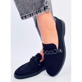 Lucena Mocasines calados negros Lucena Mocasines calados negros