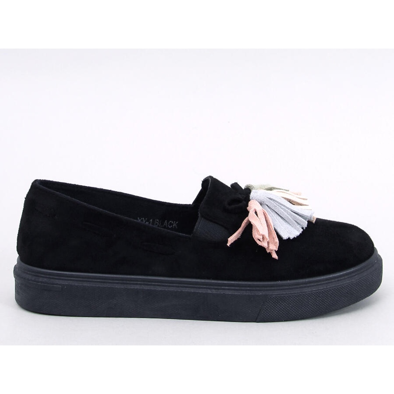 Mocasines borlas negros