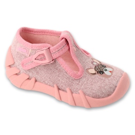 Pantuflas infantiles befado con cierre 110P505 rosa rosado