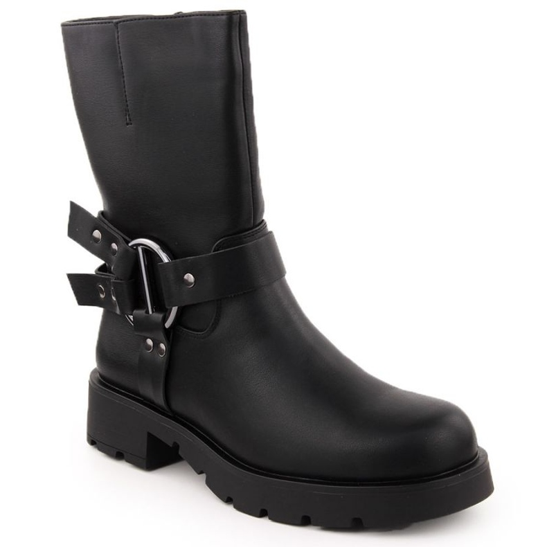 Botas de cuero para mujeres Potocki aislada 54300 Wol277 Negro Botas de cuero para mujeres Potocki aislada 54300 Wol277 Negro
