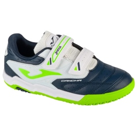 Joma sangha 2503 en cajs2503inv zapatos de fútbol blanco y azul