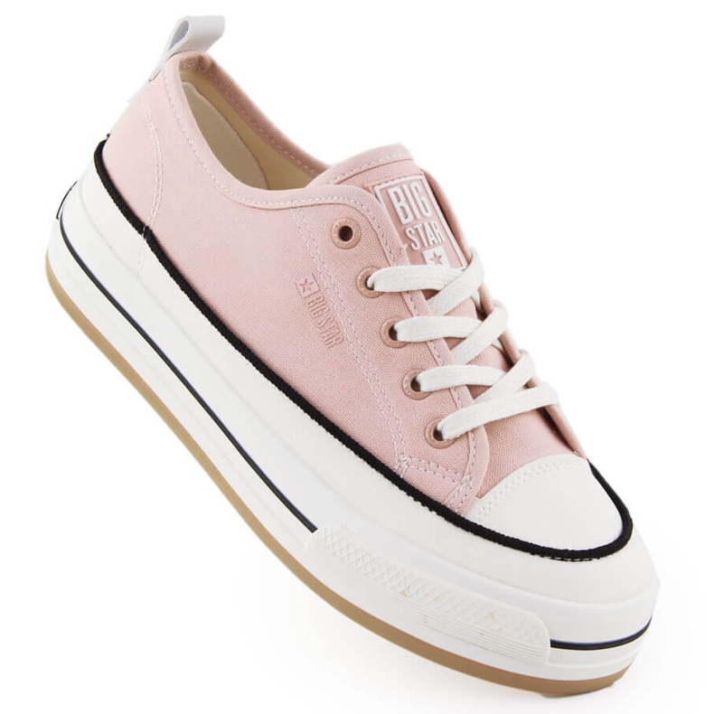 Deportivas mujer plataforma rosa Big Star NN274207 rosado