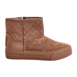 Botas De Nieve Con Cremallera Aislante Con Pelo Big Star OO274A524 Beige
