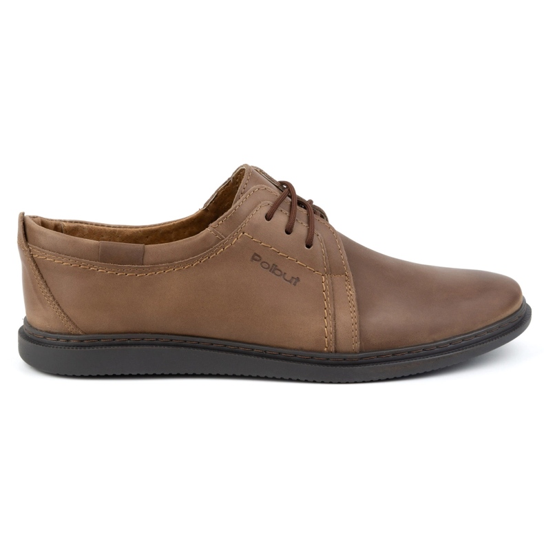 Zapatos casual hombre piel 2131 POLBUT marrón