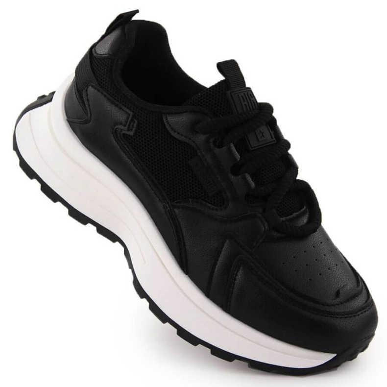Big Star Zapatos deportivos femeninos grandes estrellas nn274a106 negros
