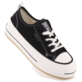 Big Star Sneakers en la plataforma negra NN274204 negro Big Star Sneakers en la plataforma negra NN274204 negro
