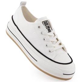 Zapatillas de zapatillas en la plataforma Big Star White Nn274205 blanco