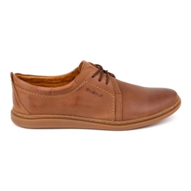 Zapatos casual hombre piel 2131 POLBUT camel marrón