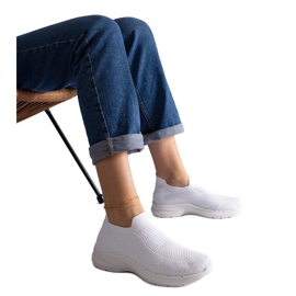 Zapatillas deportivas sin cordones blancas blanco
