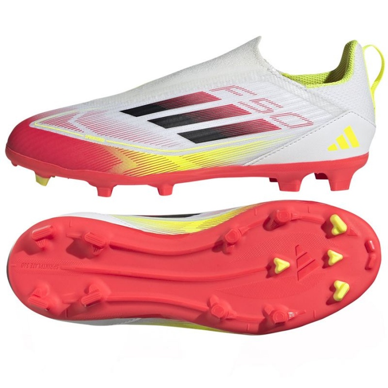 Adidas F50 League LL FG/MG IE3743 Zapatos de fútbol blanco