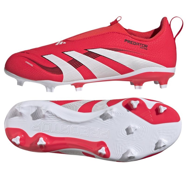 Adidas Predator League LL FG/MG ID3753 Zapatos de fútbol rojo
