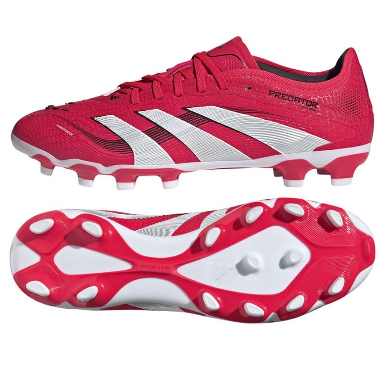 ADIDAS Predator Pro MG ID3825 Zapatos de fútbol rojo