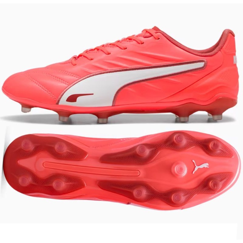 Puma King Pro FG/AG 108308-01 Zapatos de fútbol rojo Puma King Pro FG/AG 108308-01 Zapatos de fútbol rojo