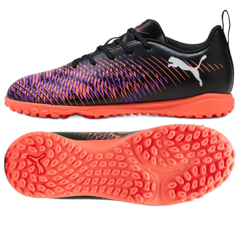Puma Future 8 Juega TT 108396-01 zapatos de fútbol negro y telefónico