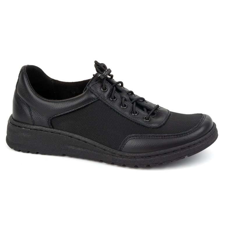 WASAK Zapatos de cuero para mujeres 0763W Negro