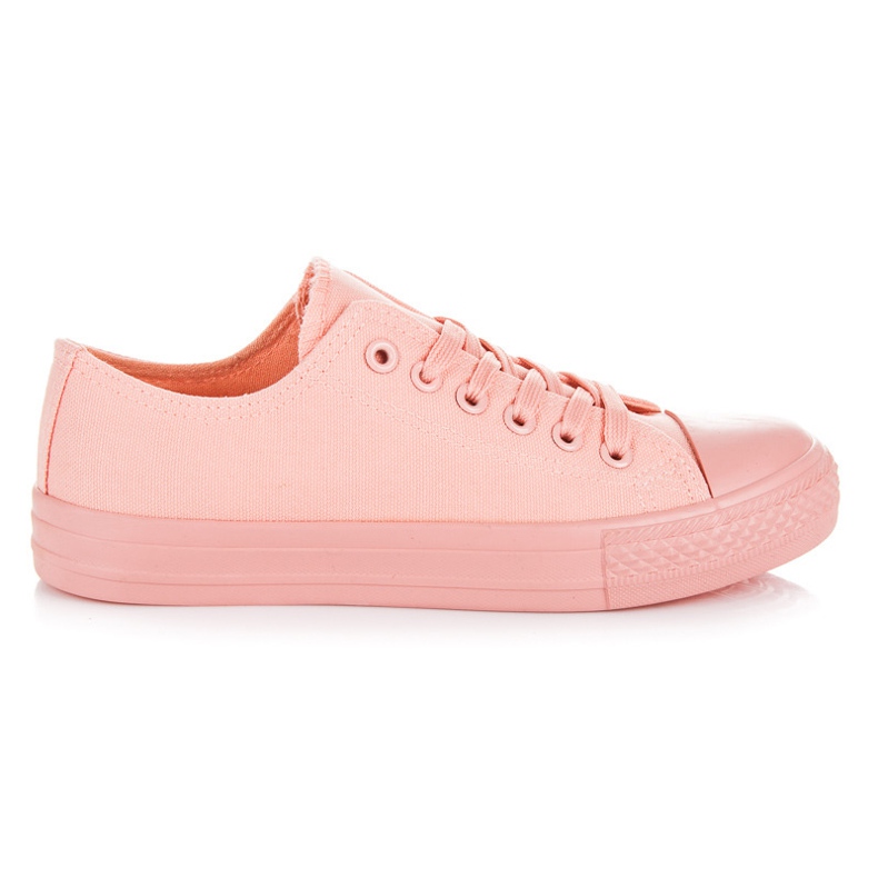 Zapatillas bajas atadas rosado