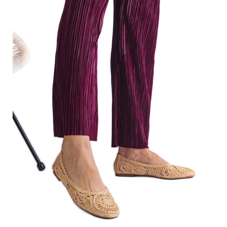 Beige Ballerinas trenzadas Beige Ballerinas trenzadas