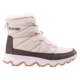 Botas de nieve de hi-tec beige aislada