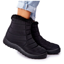 NEWS Botas de nieve aisladas para mujeres 1467 negros