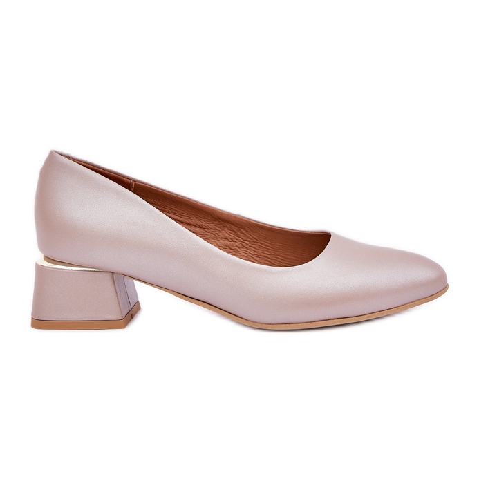 Lewski Shoes Bombas de cuero Lewski 3118 Beige oscuro