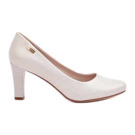 Bombas para mujeres Sergio Leone Pearl beige