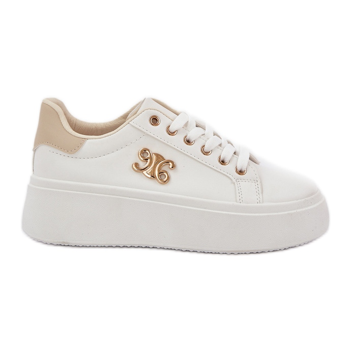 Zapatillas con plataforma para mujer, color blanco Zapatillas con plataforma para mujer, color blanco