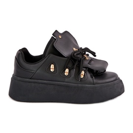 Zapatillas Mujer Plataforma Negro