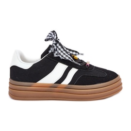 Zapatillas de deporte para mujeres con alfileres negros
