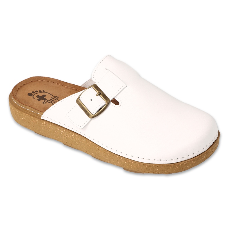 Zapatillas de hombre Dr.ORTO Befado de piel 179M004 blanco