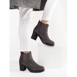 Seastar Botas de gamuza gris en el poste
