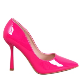 Zapatos de salón de mujer lacados Fucsia rosa