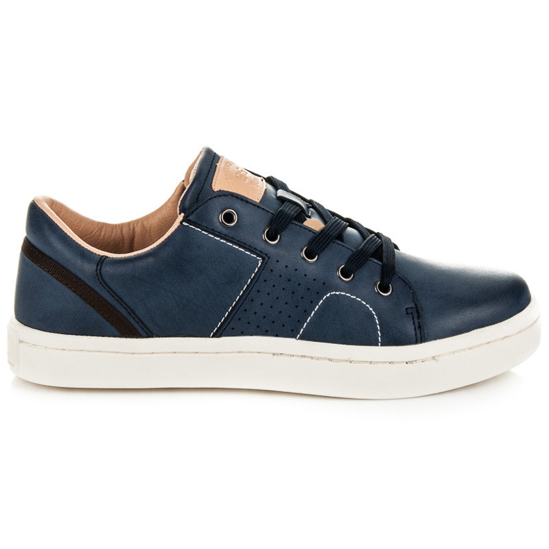 Ax Boxing Zapatillas de piel ecológica azul