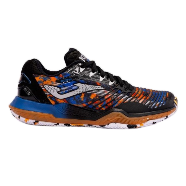 Tenis zapatos joma point hombres 2401 naranja negra negro