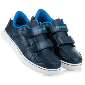 Ax Boxing Zapatillas de niño azul oscuro