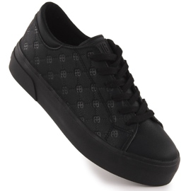 Zapatillas de cuero ecológicas de mujeres Black Big Star RR274335 negro Zapatillas de cuero ecológicas de mujeres Black Big Star RR274335 negro