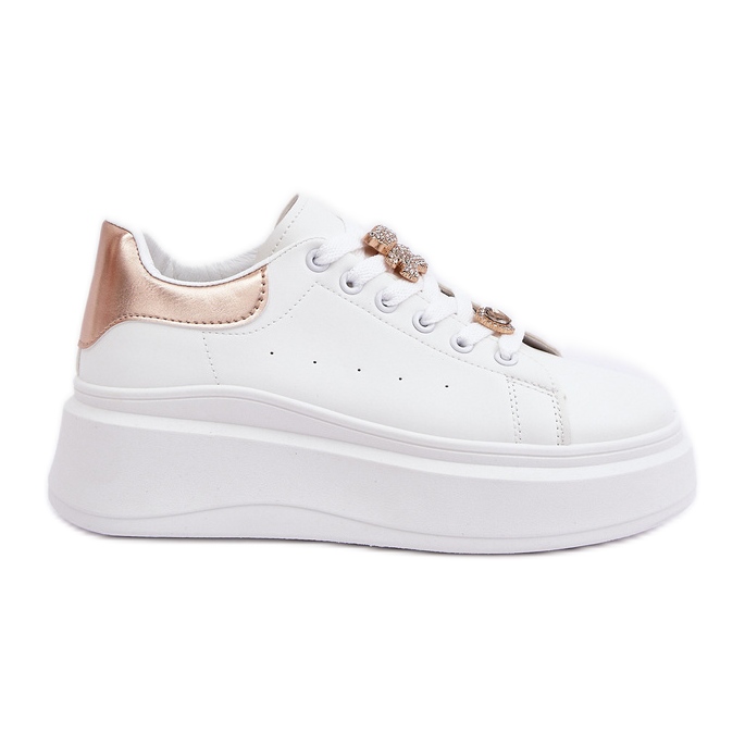 Zapatillas de deporte para mujeres con alfileres blancos