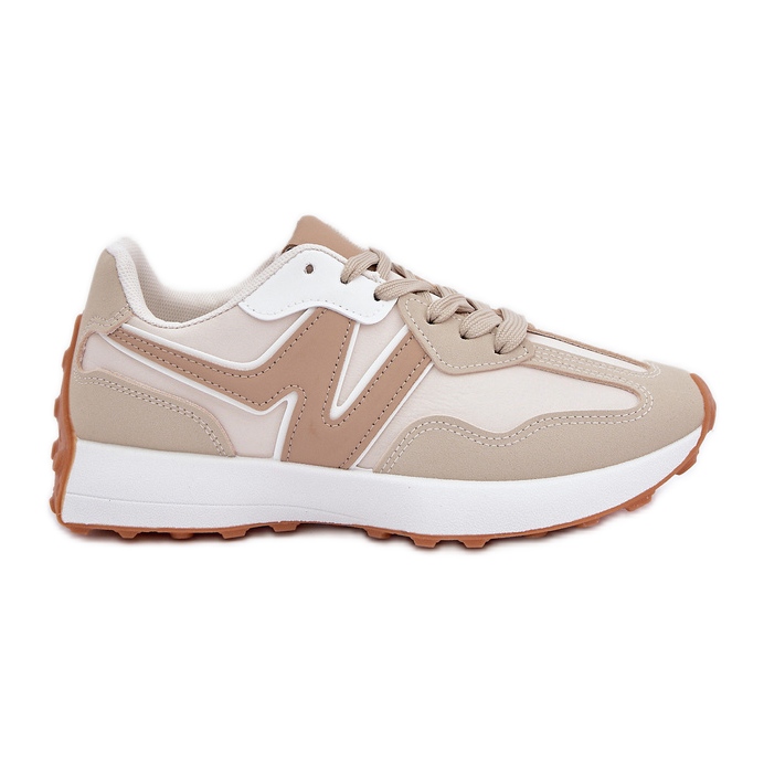 Zapatillas deportivas beige para mujer