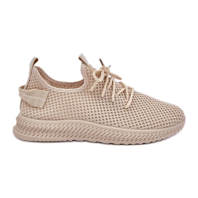 Slip de mujeres -Up en zapatos deportivos beige