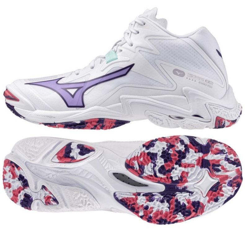 Mizuno Wave Lightning Z8 Mid V1GC240520 Zapatos blancos