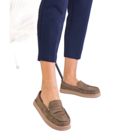 Mocasines de mujeres verdes de Ekozamszu Mocasines de mujeres verdes de Ekozamszu