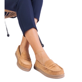 Mocasines de mujeres marrones de Ekozamsz marrón