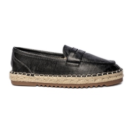 Emadrilles mocasines negros para mujeres