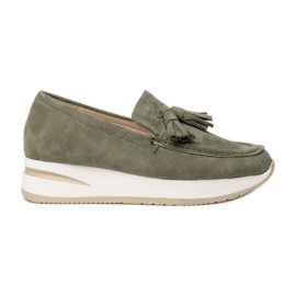 Mocasines verdes para mujeres Mocasines verdes para mujeres