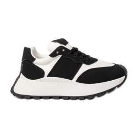 Zapatillas de deporte deportivo en blanco y negro
