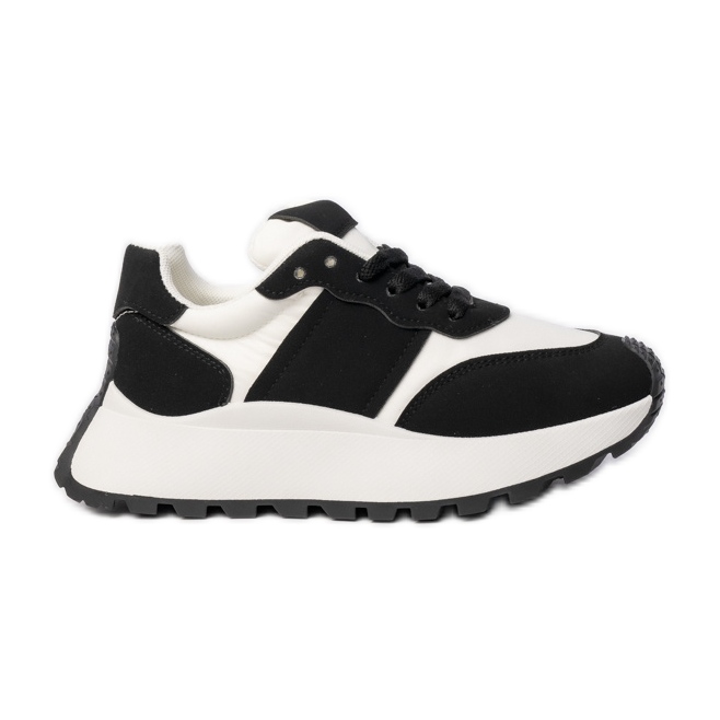 Zapatillas de deporte deportivo en blanco y negro