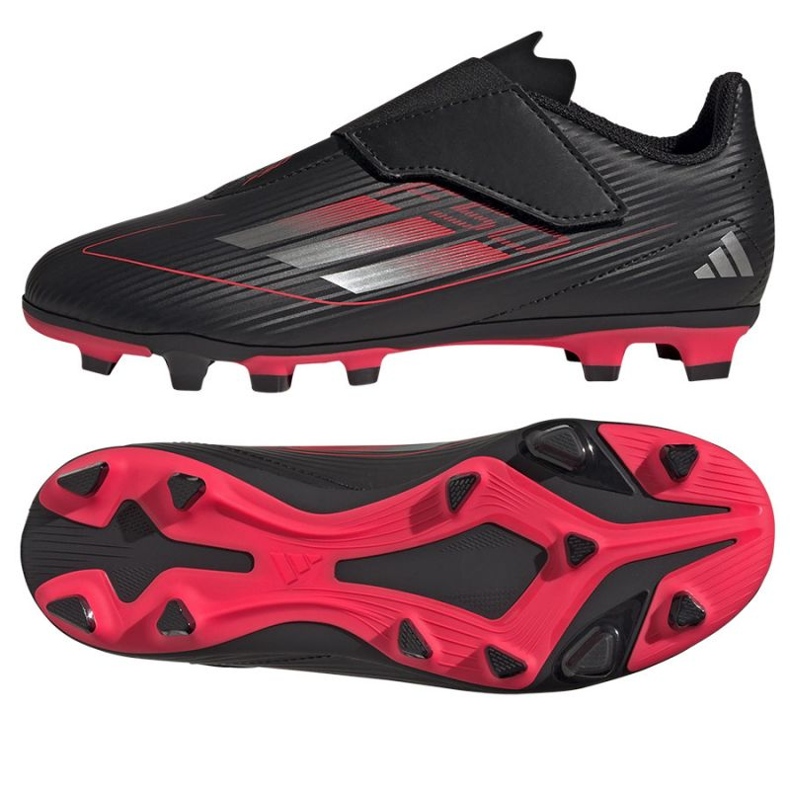 Adidas F50 Club Vel FG/MG IE3730 Black Velcro negro