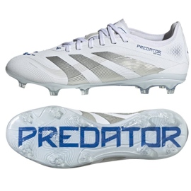 Adidas Predator Pro FG ID3857 White and Silver blanco